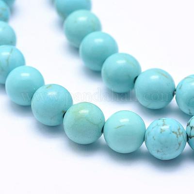 Бусины из натурального магнезита TURQ-G148-07-8mm-1