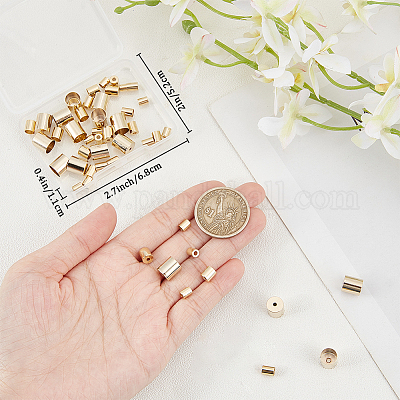 64 шт. 4-х размеров латунные наконечники для шнура KK-BBC0010-94-1