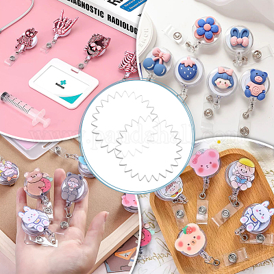 1 комплект прозрачных акриловых пустых значков AJEW-BC0008-07C-1