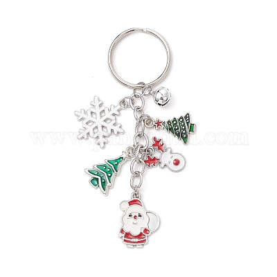 Брелки-колокольчики из латуни с эмалью из сплава KEYC-TA00039-1