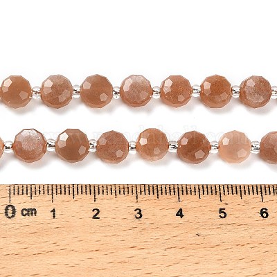 Натуральный Sunstone бисер пряди G-B153-B14-1