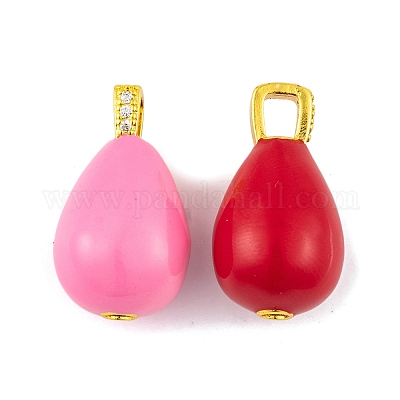 Латунные микро проложить кубического циркония подвески KK-E112-01G-1