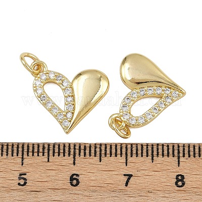 Латунные микро проложить кубического циркония подвески ZIRC-I367-11G-07-1