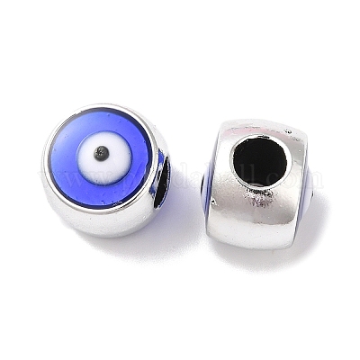 Ccb пластиковые эмалевые европейские бусины CCB-G018-02B-1