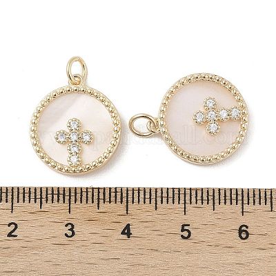 Латунные подвески из ракушки KK-L208-76G-1