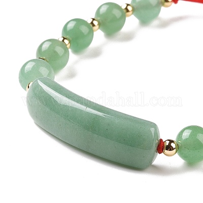 Wholesale Natural Green Aventurine Braided Bead Bracelets for