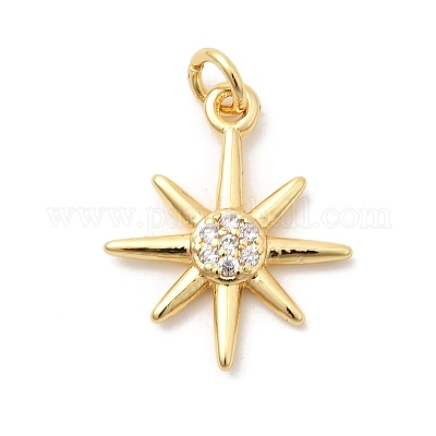 Латунные микро проложить кубического циркония подвески KK-Z135-05G-01-1