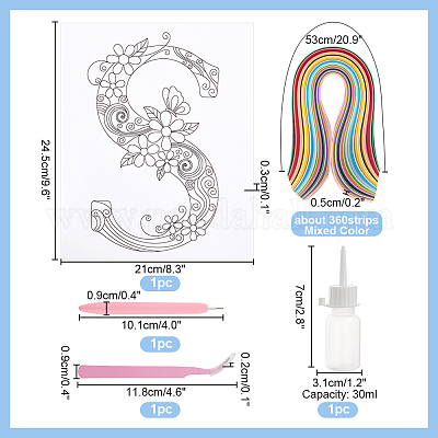 Набор принадлежностей для квилинга из бумаги DIY-PH0022-03A-1