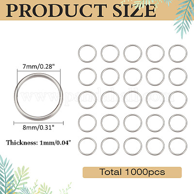 1000 шт. разъемные кольца из нержавеющей стали 304 STAS-ME0002-56-1