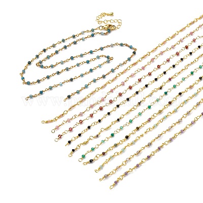 Цепи латуни ожерелье материалы KK-K337-13G-1