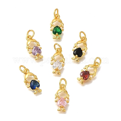 Стойки обшивки латунь микро проложить кубическую прелесть диоксида циркония KK-I716-25G-1