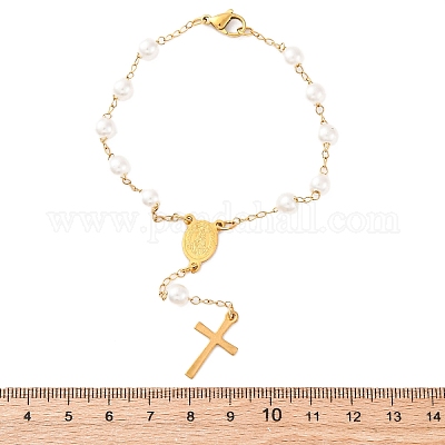 Браслеты из звеньевой цепи из нержавеющей стали 304 BJEW-A032-03G-1