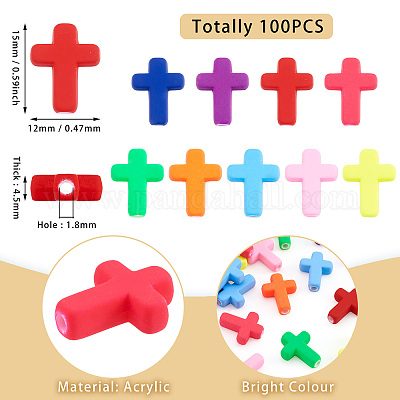 100 шт брызг покрашенный акриловые шарики&nbsp;ACRP-TA0001-02-1