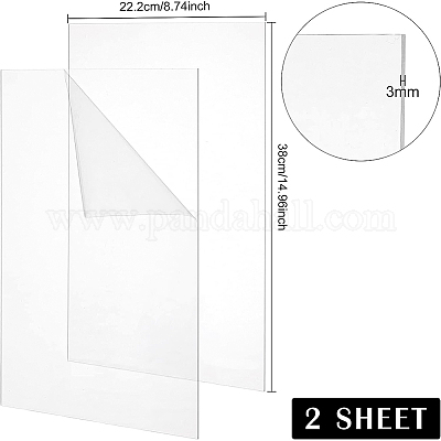 Прозрачные акриловые пластины DIY-WH0016-54A-1