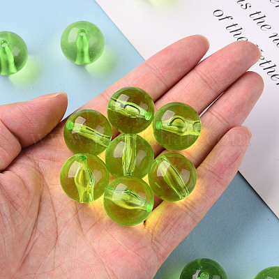 Прозрачные акриловые бусины&nbsp;MACR-S370-A20mm-729-1