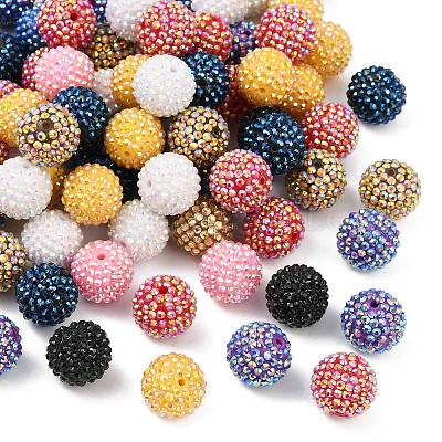 AB-цвет смолы горный хрусталь бисер RESI-S315-20x22-M-1