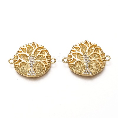 Латунные соединители с прозрачным кубическим цирконием ZIRC-C020-23G-1