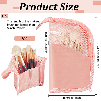 1PC Travel Makeup Brush Holder,Travel Essentials Makeup Brushes Holder Case