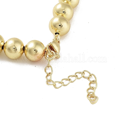 Латунь бисера ожерелья NJEW-L170-08B-G-1