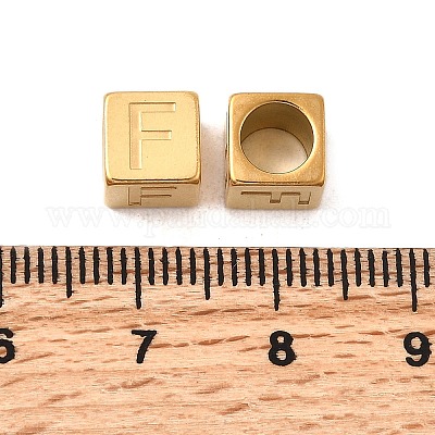 Европейские бусины из нержавеющей стали 304 STAS-D382-02F-G-1