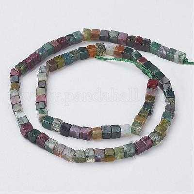 Природного индийского агата бисер нитей G-G968-H08-1