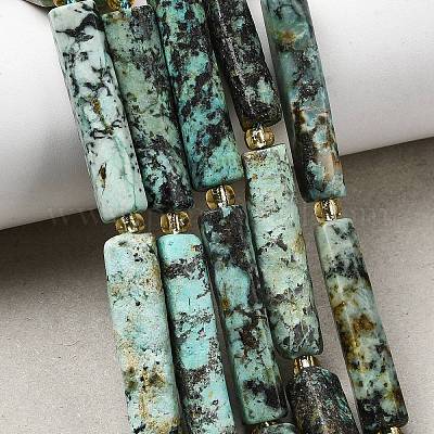 Бусы натуральная африканская бирюза (яшма) G-D353-A09-1