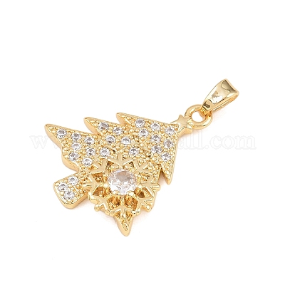 Латунные микро проложить кубического циркония подвески KK-I385-01G-1