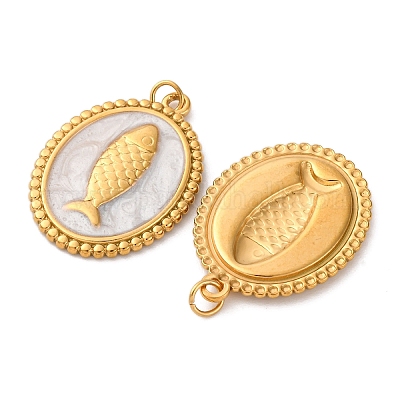 Подвески из нержавеющей стали 304 с эмалью STAS-U061-33G-A02-1