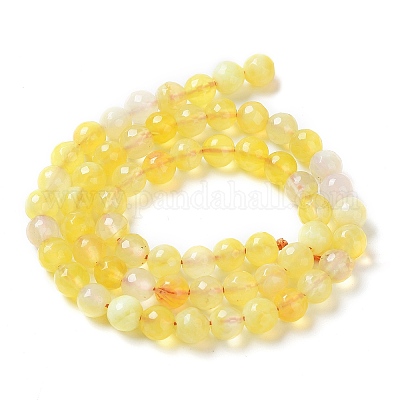 Бусы из натурального огненного агата с потрескиванием G-K166-07F-6mm-07-1