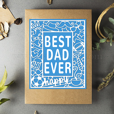 Happy fathers day -Fathers Day Card - Fathers Day Card with hat-printable