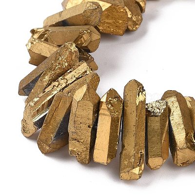 Натуральный кристалл кварца точки бусины нити G-K181-B15-1