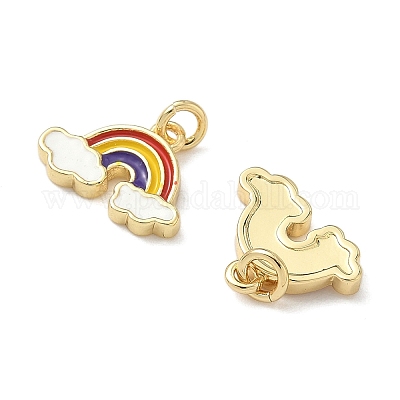 Латунь эмаль подвески KK-P326-06G-1