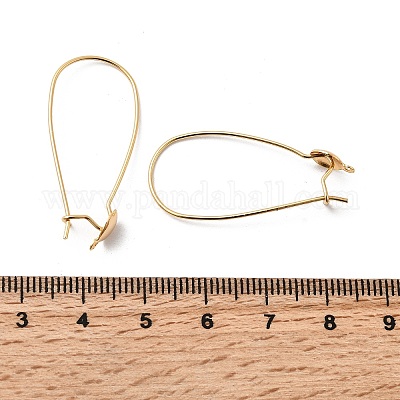 Crochets d'oreilles en laiton&nbsp;KK-F916-02G-1