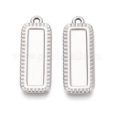 Оправы для подвесок из нержавеющей стали 304 в виде кабошонов&nbsp;STAS-N108-65P-1