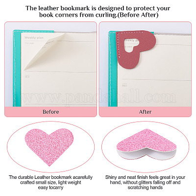 6 шт. 6 стиля закладок из искусственной кожи AJEW-TA0002-03-1