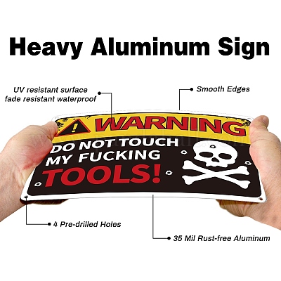 Уф-защищенный и водонепроницаемый алюминиевый предупреждающие знаки AJEW-WH0111-K17-1