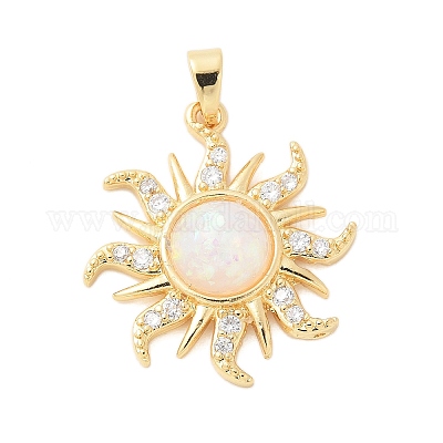 Латунные микро проложить кубического циркония подвески KK-S507-09A-G-1