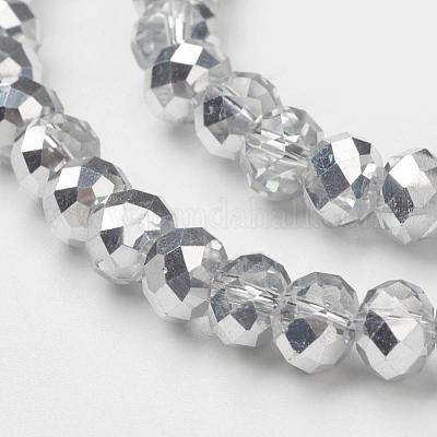 Гальванические стеклянные бусины GR3x2MMY-07S-1