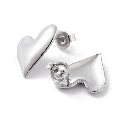 Серьги-гвоздики из нержавеющей стали 304 EJEW-P258-12P-1