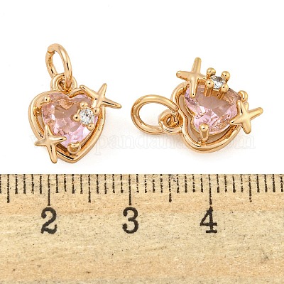 Покрытие стойки латунь микропаве прозрачные кубические циркониевые подвески KK-F089-11G-1