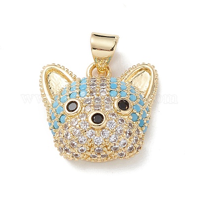 Латунные микро проложить кубического циркония подвески KK-M240-10-1