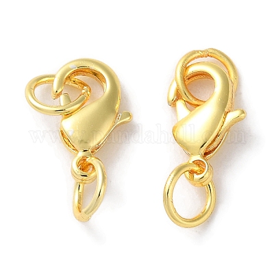 Стойки обшивки латунь когтя омара застежками X-KK-F090-26G-01-1