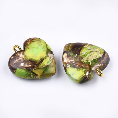 Собранные бронзитовые и имперские яшмовые подвески G-T111-04H-1