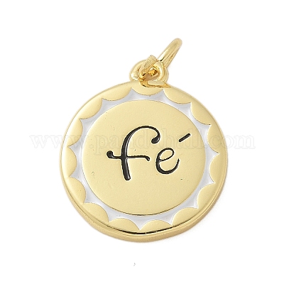 Латунь эмаль подвески KK-P293-09G-04-1