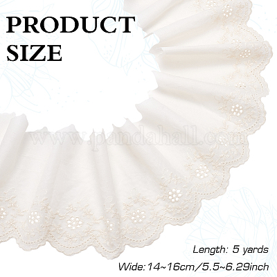 5 ярд хлопковой кружевной ленты&nbsp;OCOR-MA0001-10-1