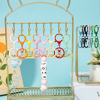 30 шт. застежки для брелка из сплава FIND-SP0002-82-1