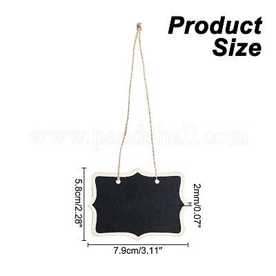 Прямоугольные деревянные доски объявлений AJEW-WH0348-272A-1