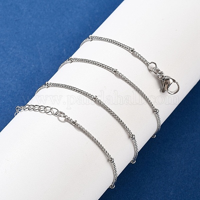 2 мм латунные цепочки-спутники для женщин NJEW-D302-49P-1