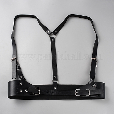 Кожаный ремень из ПВХ в стиле панк-рок AJEW-WH0541-41-1