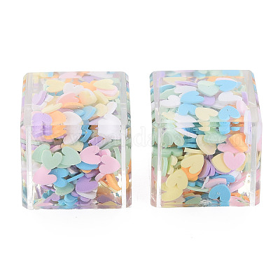 Полупрозрачные акриловые кабошоны TACR-N006-38-1